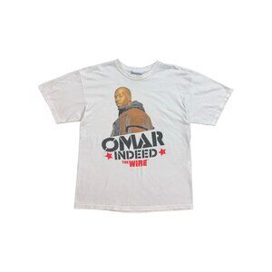 Vintage HBO The Wire Shirt Sz L Milkcrate 2009 Omar Little TV Show RIP